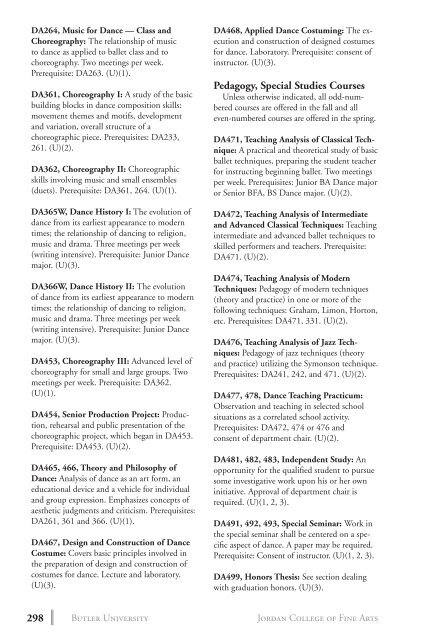 2 0 1 3 bulletin - Butler University