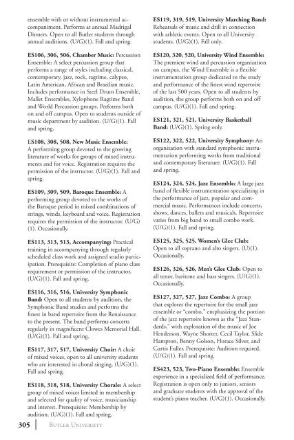 2 0 1 3 bulletin - Butler University