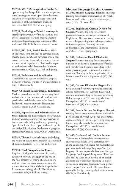 2 0 1 3 bulletin - Butler University