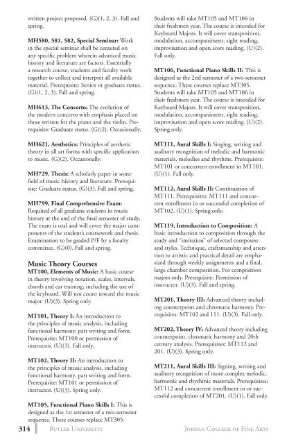 2 0 1 3 bulletin - Butler University