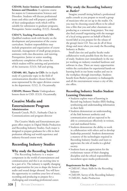 2 0 1 3 bulletin - Butler University