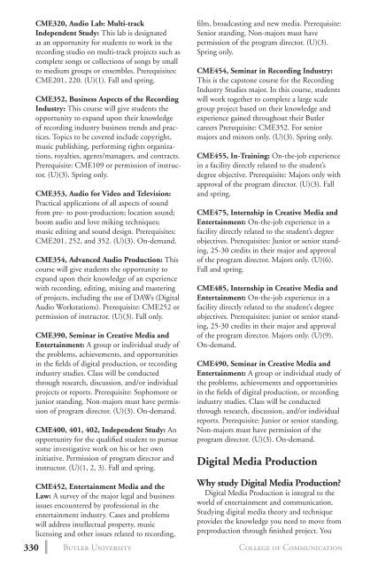 2 0 1 3 bulletin - Butler University