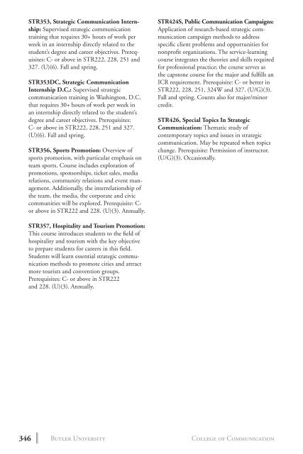 2 0 1 3 bulletin - Butler University