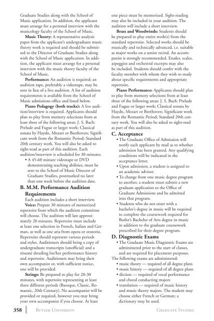 2 0 1 3 bulletin - Butler University