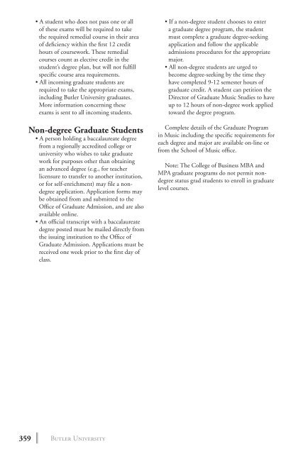 2 0 1 3 bulletin - Butler University