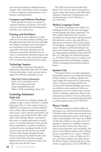 2 0 1 3 bulletin - Butler University