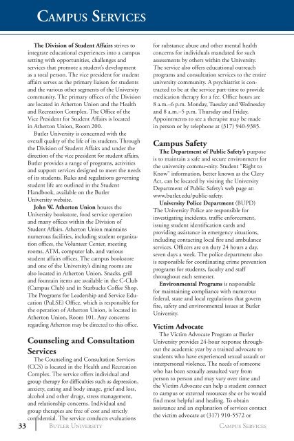 2 0 1 3 bulletin - Butler University