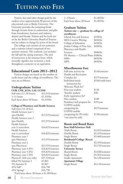 2 0 1 3 bulletin - Butler University