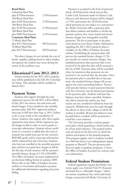 2 0 1 3 bulletin - Butler University