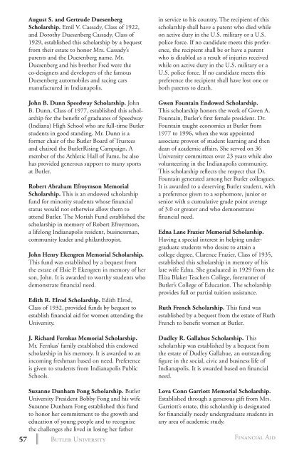 2 0 1 3 bulletin - Butler University