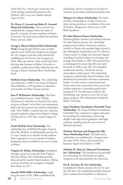 2 0 1 3 bulletin - Butler University