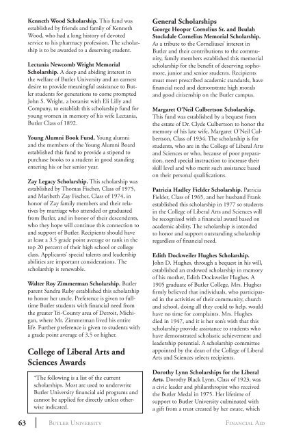 2 0 1 3 bulletin - Butler University