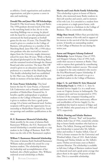 2 0 1 3 bulletin - Butler University