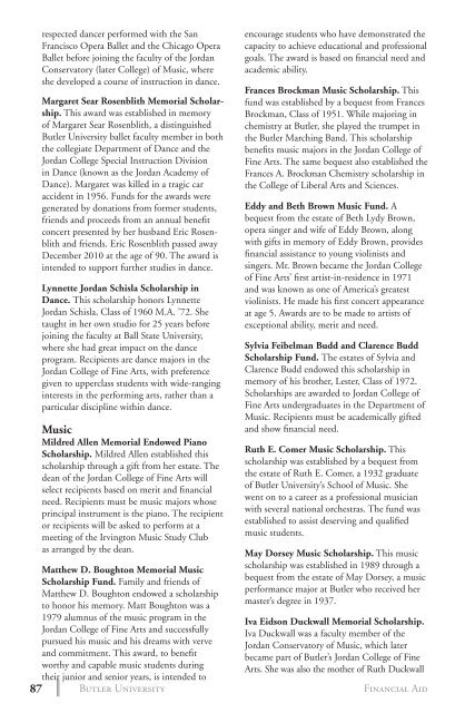 2 0 1 3 bulletin - Butler University