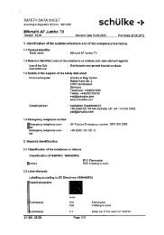 Display the safety data sheet for Mikrozid Af Liquid ... - Gompels.co.uk