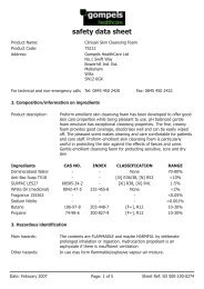 Display the safety data sheet for Clinisan Emollient ... - Gompels.co.uk