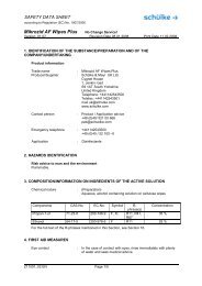 Display the safety data sheet for Mikrozid Plus ... - Gompels.co.uk