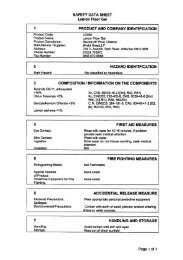 Display the safety data sheet for Lemon Floor Gel ... - Gompels.co.uk