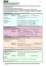 Kostengutspracheformular - bei SVK