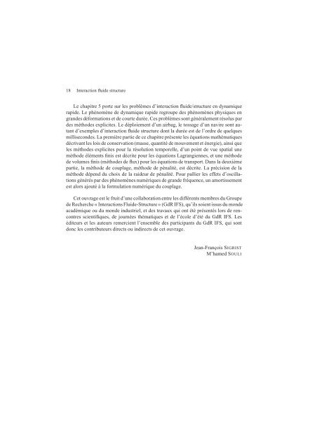 Interaction Fluide Structure : ModÃ©lisation et ... - UniversitÃ© Lille 1