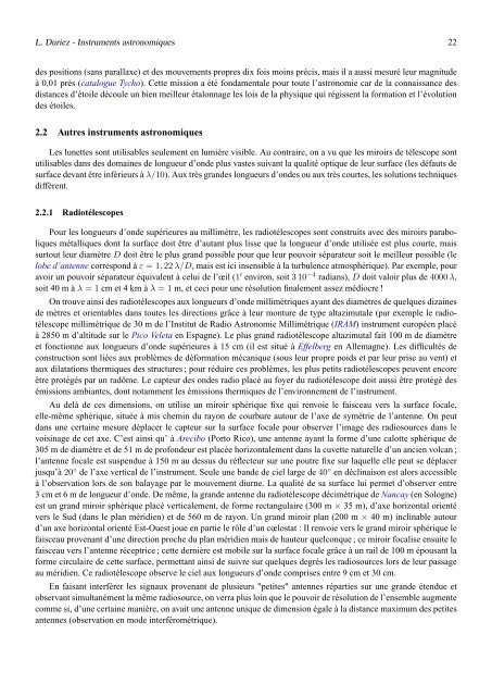 Instruments astronomiques - UniversitÃ© Lille 1