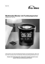 Multimedia-Wecker mit Funklautsprecher