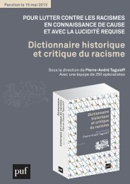 Dictionnaire historique et critique du racisme