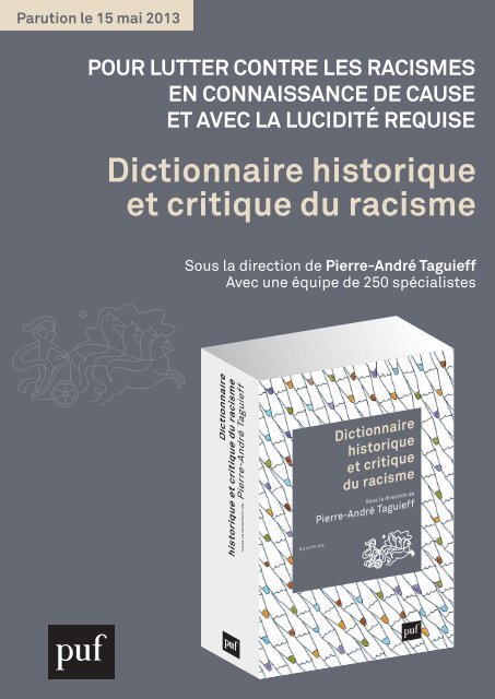 Dictionnaire historique et critique du racisme