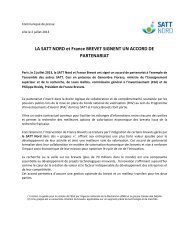 La SATT NORD et France BREVET signent un accord de partenariat
