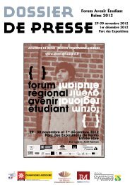 Consultez le dossier de presse Forum Avenir Etudiant Reims 2012.