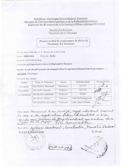 Djeraba Aicha - UniversitÃ© des Sciences et de la Technologie d ...