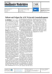 Rekurs mit Folgen fÃ¼r AOC-Wein mit Gemeindenamen - Univerre