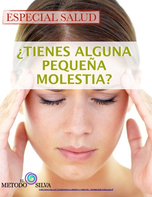 ¿TIENES ALGUNA PEQUEÑA MOLESTIA?