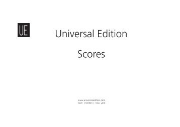 UE Scores 2013 - Universal Edition