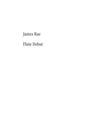 James Rae Flute Debut - Universal Edition