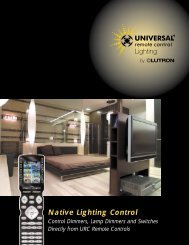 Native Lighting Control - Universal Remote Control