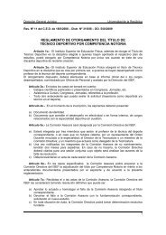 reglamento de otorgamiento del tÃ­tulo de tÃ©cnico deportivo por ...