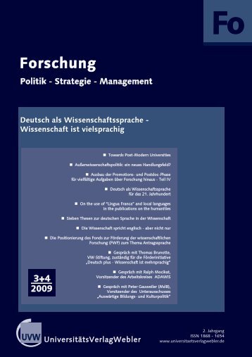 Fo - UniversitÃ¤tsVerlagWebler