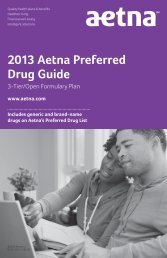 2013 Aetna Preferred Drug Guide