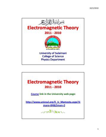 Electro L1-0.pdf - University of Sulaimani
