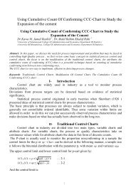 Using Cumulative Count Of Conforming CCC-Chart to Study the ...