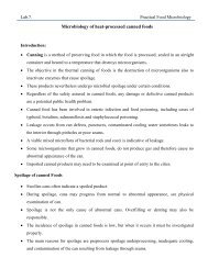 Microbiology of heat-processed canned foods