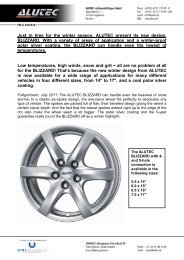 Just in time for the winter season, ALUTEC present its ... - uniwheels