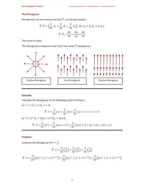 Chapter One: Vector Analysis The use of vectors and vector analysis ...