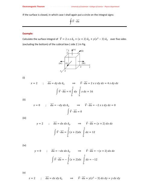 Chapter One: Vector Analysis The use of vectors and vector analysis ...