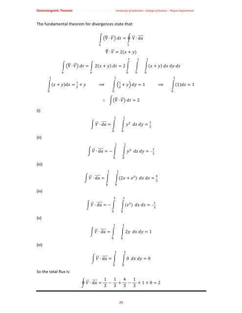 Chapter One: Vector Analysis The use of vectors and vector analysis ...