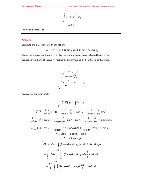 Chapter One: Vector Analysis The use of vectors and vector analysis ...