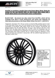 ALUTEC is unveiling a world's first at the Essen Motor ... - uniwheels