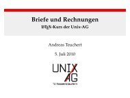 Briefe und Rechnungen - LaTeX-Kurs der Unix-AG - Unix-AG-Wiki