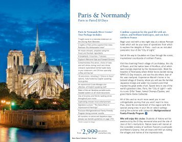 Paris & Normandy $2,999 - Uniworld River Cruises